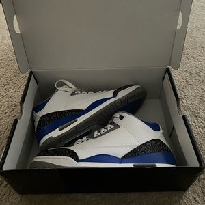 Jordan 3’s Racer Blue- Size Men 8.5
